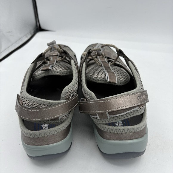 OrthoFeet Shoes Womens Size 10.5 D Wide 997 Verona Pewter Teal Fisherman Sandal‎ - Picture 6 of 10